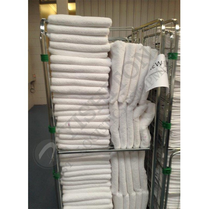 folding laundry trolley on wheels